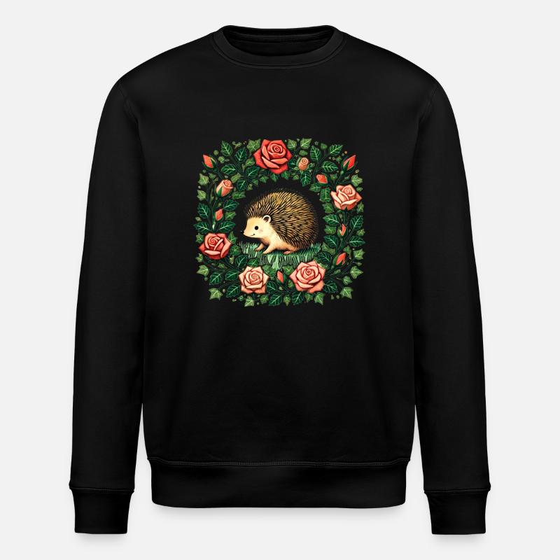 Hérisson - Sweat bio ROLLER Stanley/Stella Unisexe - noir