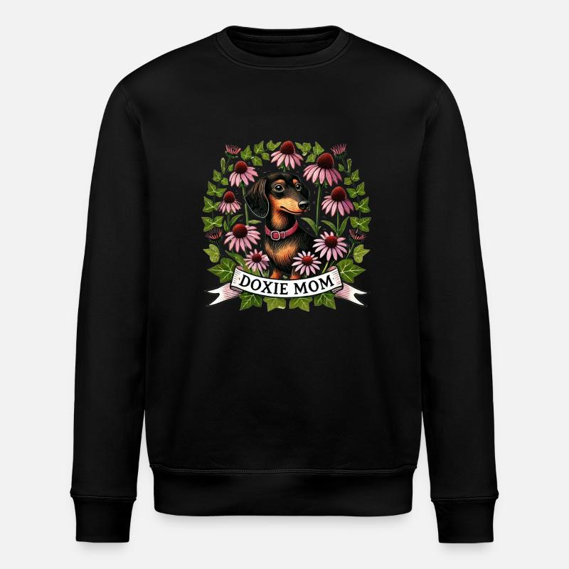 Dackel Doxie Mama - Stanley/Stella Unisex Bio-Sweatshirt ROLLER - Schwarz