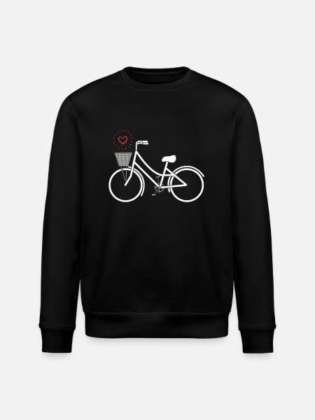 Retro Fahrrad - Stanley/Stella Unisex Bio-Sweatshirt ROLLER - Schwarz