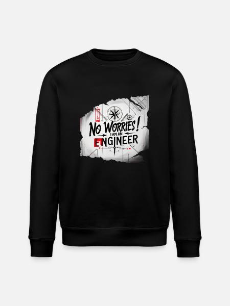 ein Ingenieur - Stanley/Stella Unisex Bio-Sweatshirt ROLLER - Schwarz