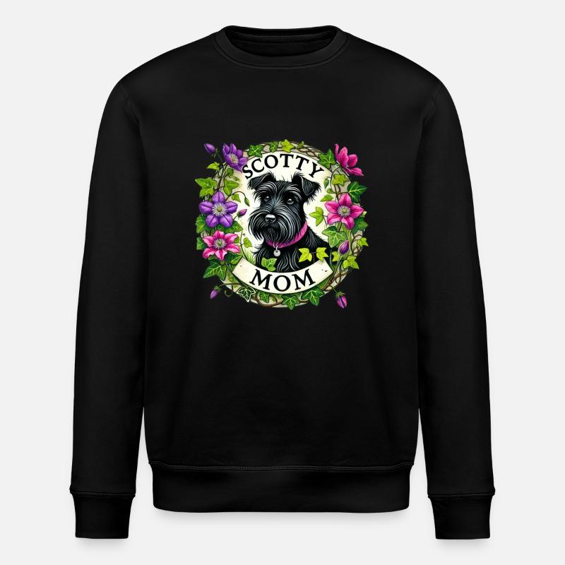 Scotty Mom - Stanley/Stella ROLLER Unisex Organic Sweatshirt - black