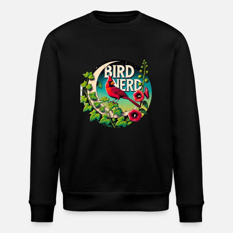 Nerd d’oiseau - Sweat bio ROLLER Stanley/Stella Unisexe - noir