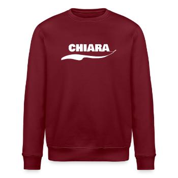First name Chiara - Stanley/Stella ROLLER Unisex Organic Sweatshirt - burgundy - Front - Nik (191cm)