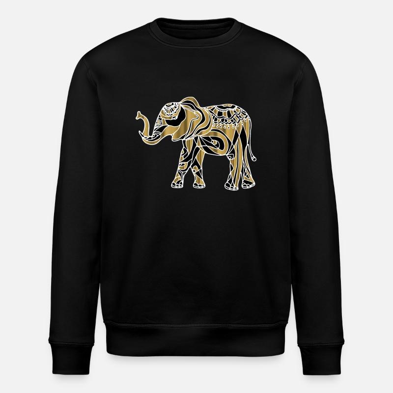 Éléphant - Sweat bio ROLLER Stanley/Stella Unisexe - noir
