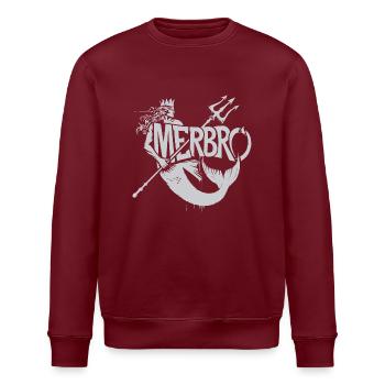 Merbro - Geheimnisvolle Wasserkraft - Stanley/Stella Unisex Bio-Sweatshirt ROLLER - Burgunderrot - Vorne - Nik (191cm)