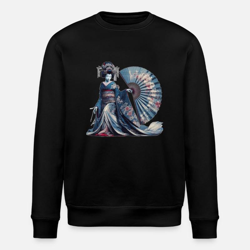 Trésors culturels des geishas - Sweat bio ROLLER Stanley/Stella Unisexe - noir