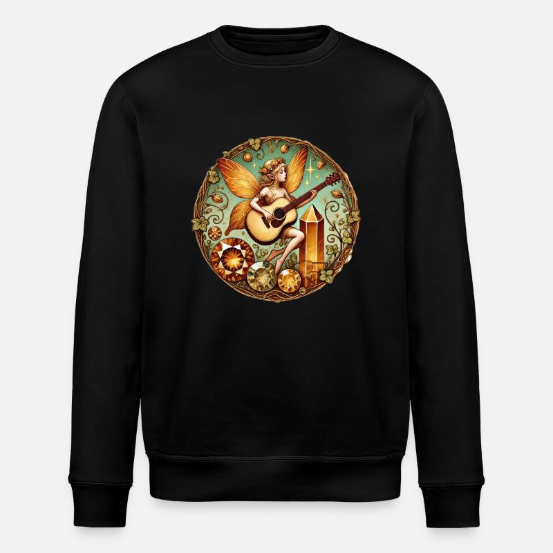 Gitarre Fee - Stanley/Stella Unisex Bio-Sweatshirt ROLLER - Schwarz