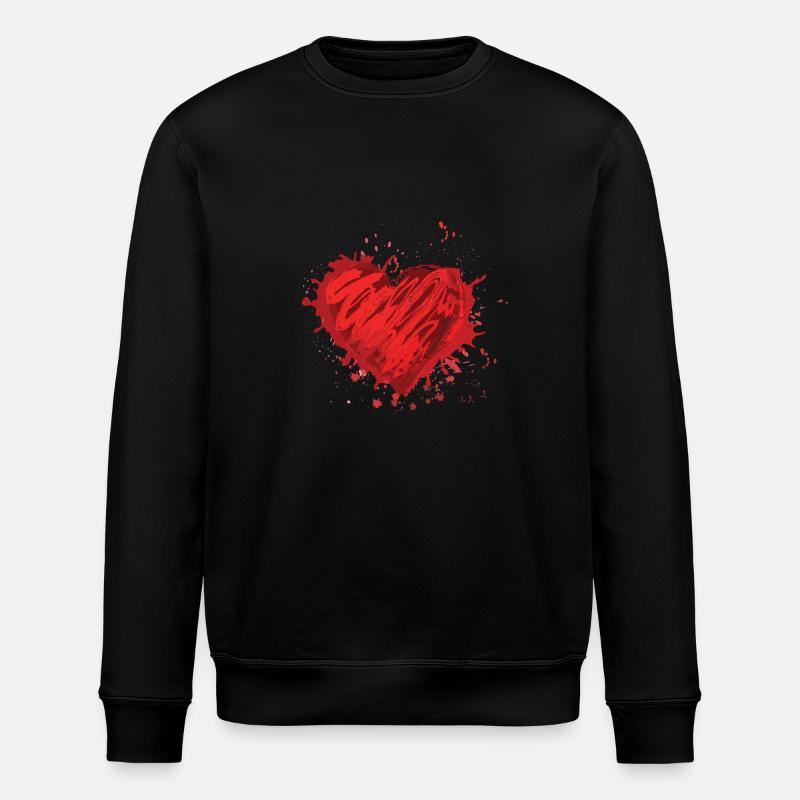 Coeur abstrait - Sweat bio ROLLER Stanley/Stella Unisexe - noir