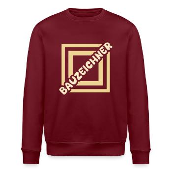 Dessinateur - Sweat bio ROLLER Stanley/Stella Unisexe - bordeaux - Devant - Nik (191cm)