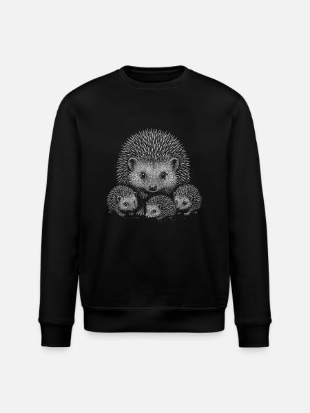 Hérisson - Sweat bio ROLLER Stanley/Stella Unisexe - noir