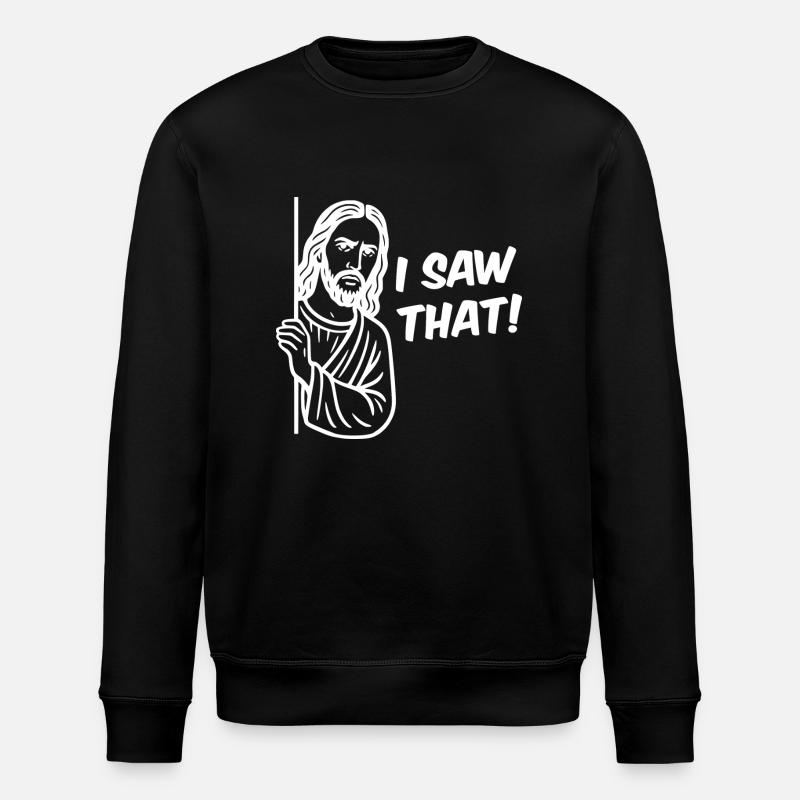 Ich habe diesen Witz gesehen - Stanley/Stella Unisex Bio-Sweatshirt ROLLER - Schwarz