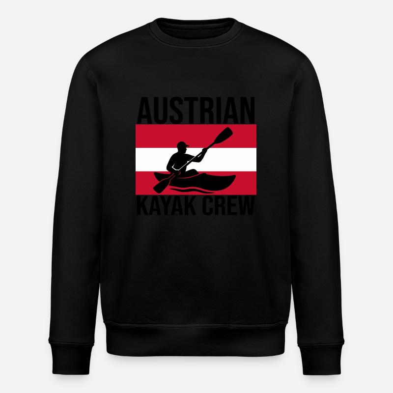 Austrian Kayak Crew Kajak Shirt - Stanley/Stella ROLLER Unisex Organic Sweatshirt - black