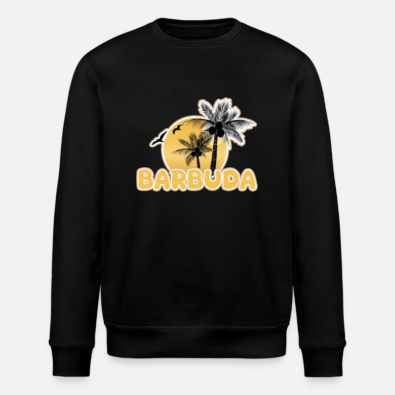 Geschenk für Barbuda - Stanley/Stella Unisex Bio-Sweatshirt ROLLER - Schwarz