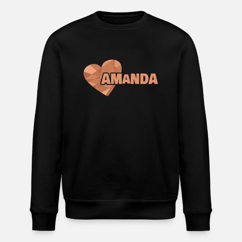 Geschenk für Amanda - Stanley/Stella Unisex Bio-Sweatshirt ROLLER - Schwarz