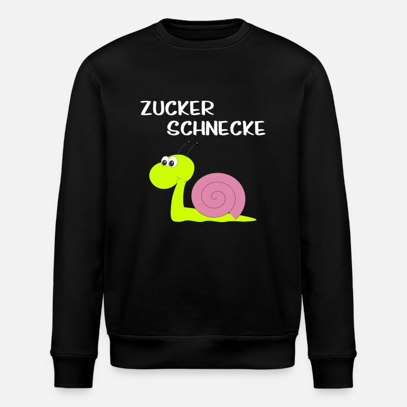 Zucker Schnecke - Stanley/Stella Unisex Bio-Sweatshirt ROLLER - Schwarz