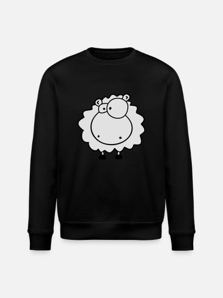 Kleines kuschel Schäfchen - Stanley/Stella Unisex Bio-Sweatshirt ROLLER - Schwarz