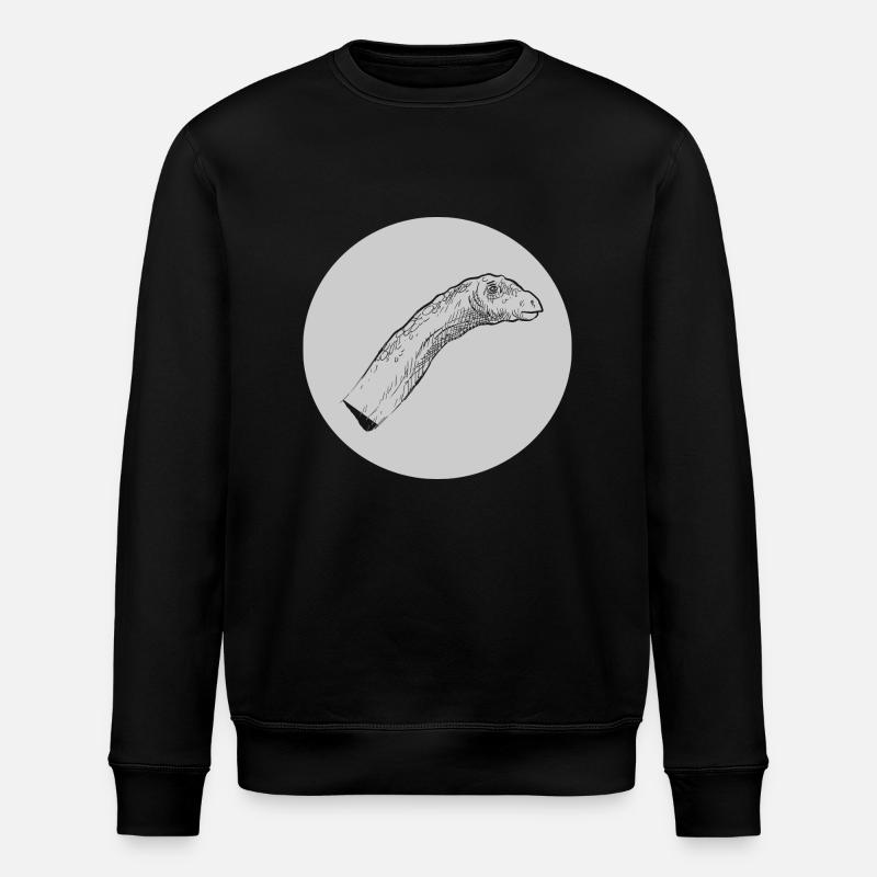 Langhals Dino Dinosaurier Saurier - Stanley/Stella Unisex Bio-Sweatshirt ROLLER - Schwarz