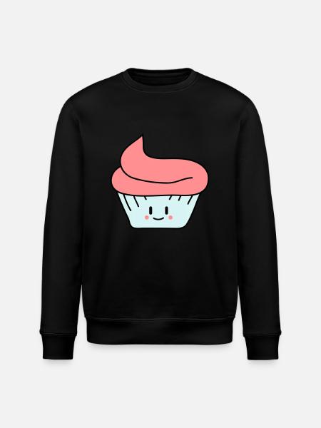 Cute Cupcake - Stanley/Stella ROLLER Unisex Organic Sweatshirt - black