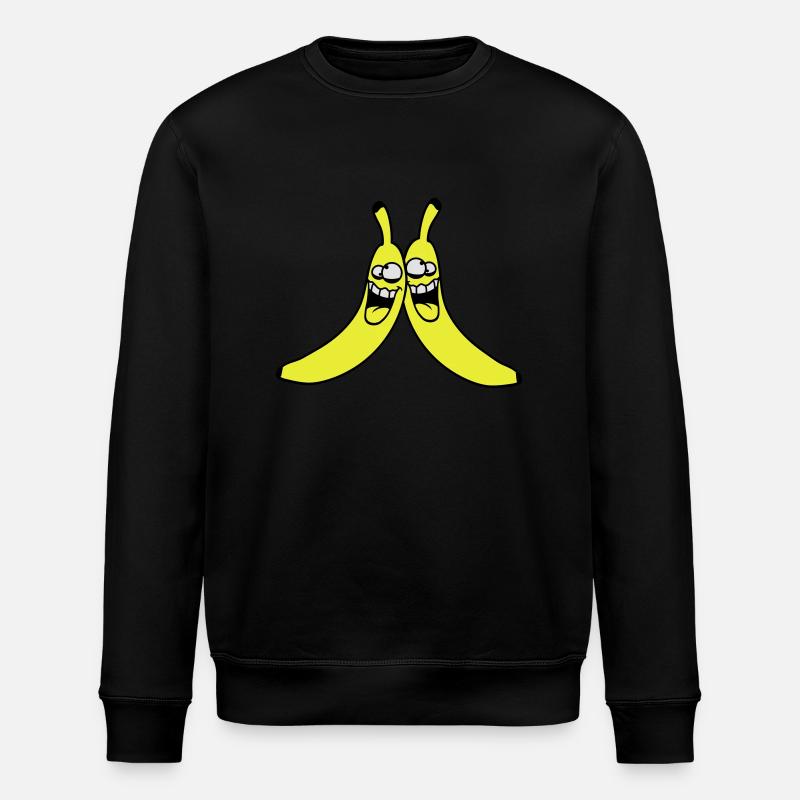 Crazy Bananas - Stanley/Stella Unisex Bio-Sweatshirt ROLLER - Schwarz