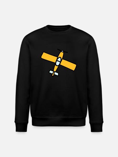 Airplane Design - Stanley/Stella ROLLER Unisex Organic Sweatshirt - black