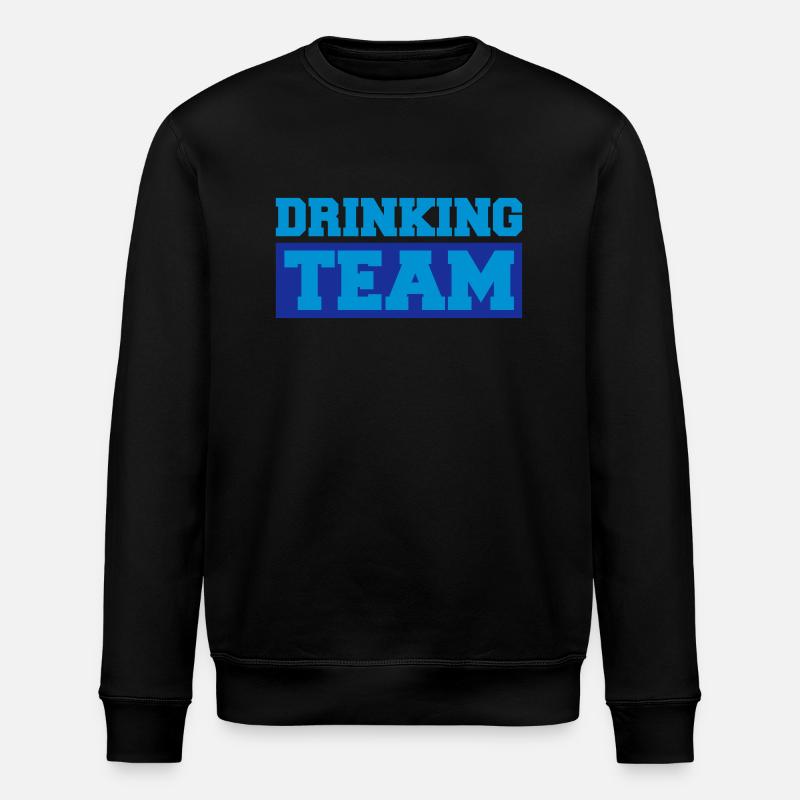 Drinking Team Logo - Stanley/Stella ROLLER Unisex Organic Sweatshirt - black