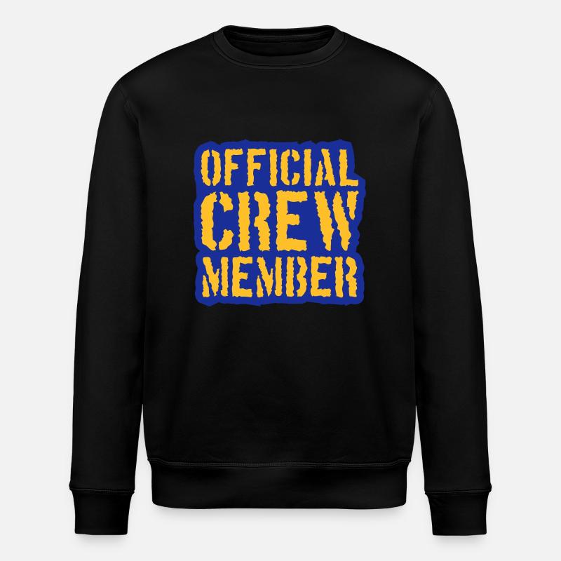 Official Crew Member Stamp - Stanley/Stella ROLLER Unisex Organic Sweatshirt - black