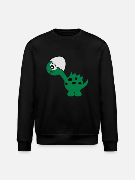 Dino - Monstamoons - Stanley/Stella Unisex Bio-Sweatshirt ROLLER - Schwarz
