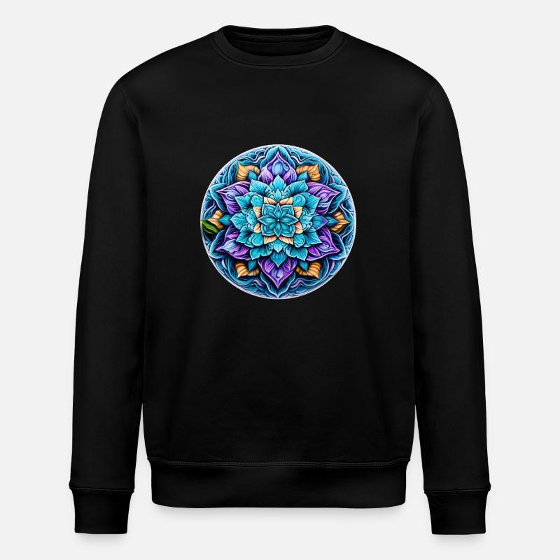 Mandala Relaxation - Stanley/Stella ROLLER Unisex Organic Sweatshirt - black