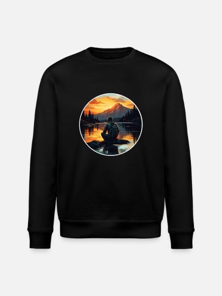 Angler Edition - Stanley/Stella ROLLER Unisex Organic Sweatshirt - black
