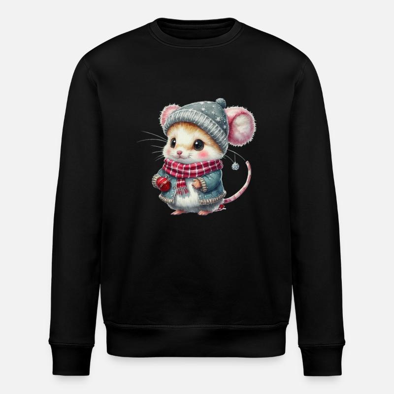 Weihnachten - Stanley/Stella Unisex Bio-Sweatshirt ROLLER - Schwarz