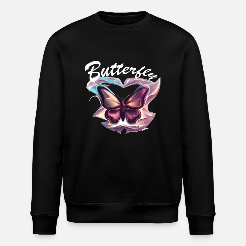 Papillon chromé - Sweat bio ROLLER Stanley/Stella Unisexe - noir