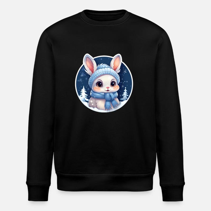Lapin des neiges - Sweat bio ROLLER Stanley/Stella Unisexe - noir