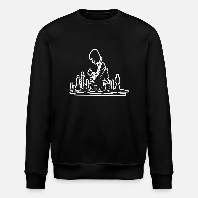 Schach - Stanley/Stella Unisex Bio-Sweatshirt ROLLER - Schwarz