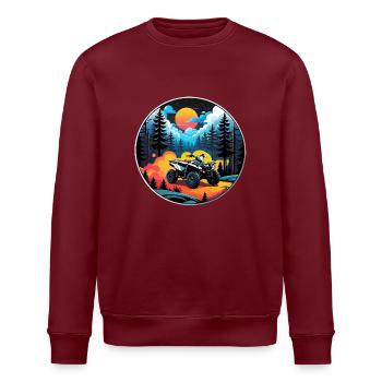 Quad & Off-Road - Stanley/Stella ROLLER Unisex Organic Sweatshirt - burgundy - Front - Nik (191cm)