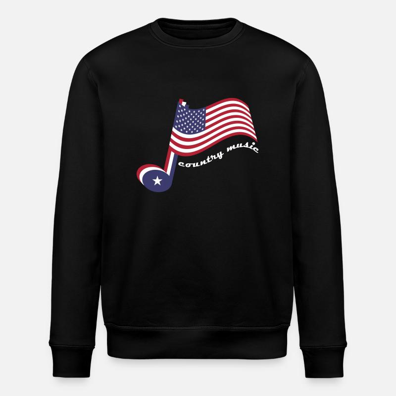 Country-Musik - Stanley/Stella Unisex Bio-Sweatshirt ROLLER - Schwarz