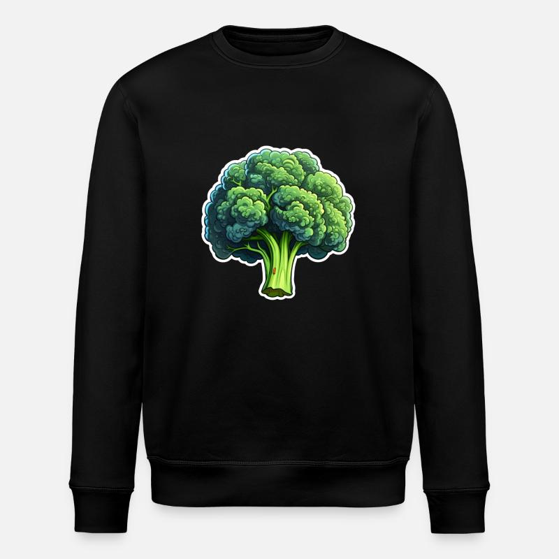 Broccoli florets - Stanley/Stella ROLLER Unisex Organic Sweatshirt - black