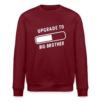 UPGRADE TO BIG BROTHER - Stanley/Stella ROLLER Unisex Organic Sweatshirt - burgundy - Front - Nik (191cm)