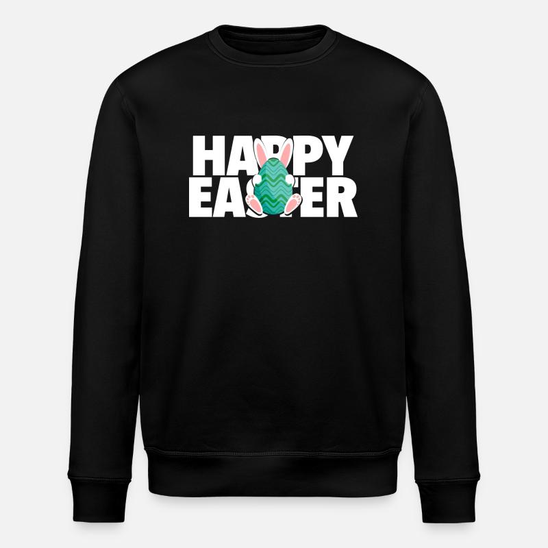 Joyeuse Pâques / Happy Easter - Sweat bio ROLLER Stanley/Stella Unisexe - noir