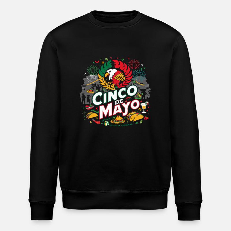 lustiger Cinco de Mayo - Stanley/Stella Unisex Bio-Sweatshirt ROLLER - Schwarz