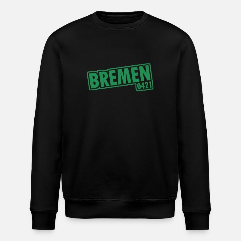 Bremen - 0421 - Area Code - Stanley/Stella ROLLER Unisex Organic Sweatshirt - black