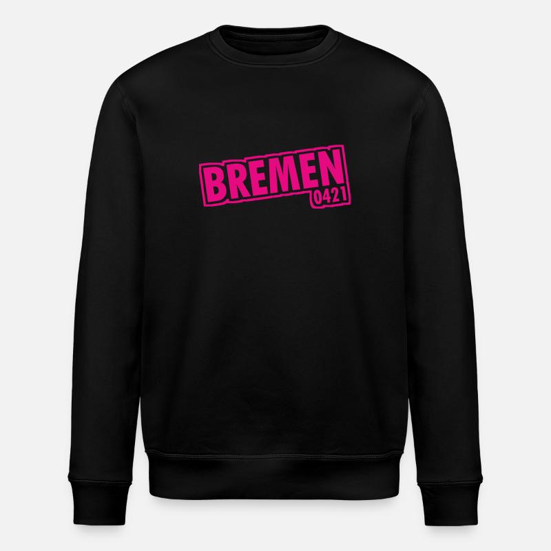Bremen - 0421 - Area Code - Stanley/Stella ROLLER Unisex Organic Sweatshirt - black
