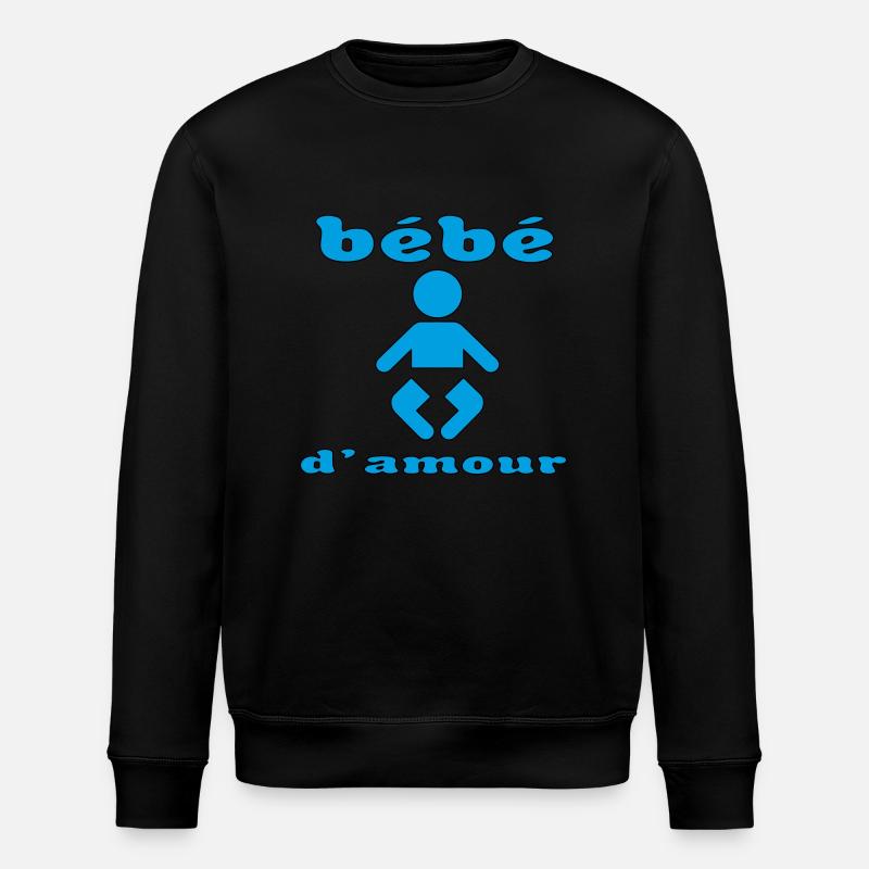 Bébé d'amour - Sweat bio ROLLER Stanley/Stella Unisexe - noir