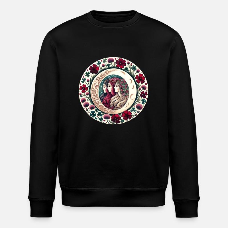 Triple Goddess - Stanley/Stella ROLLER Unisex Organic Sweatshirt - black