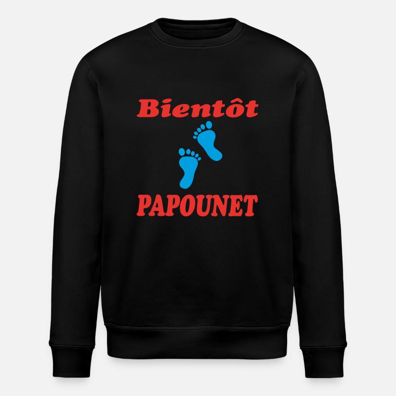 BIENTOT PAPOUNET - Sweat bio ROLLER Stanley/Stella Unisexe - noir