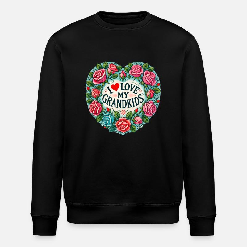 J’adore mes petits-enfants - Sweat bio ROLLER Stanley/Stella Unisexe - noir