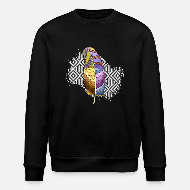 Plume - Sweat bio ROLLER Stanley/Stella Unisexe - noir