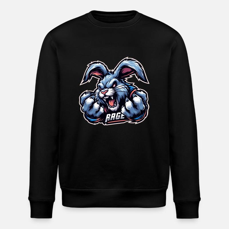 Rage Lapin - Sweat bio ROLLER Stanley/Stella Unisexe - noir