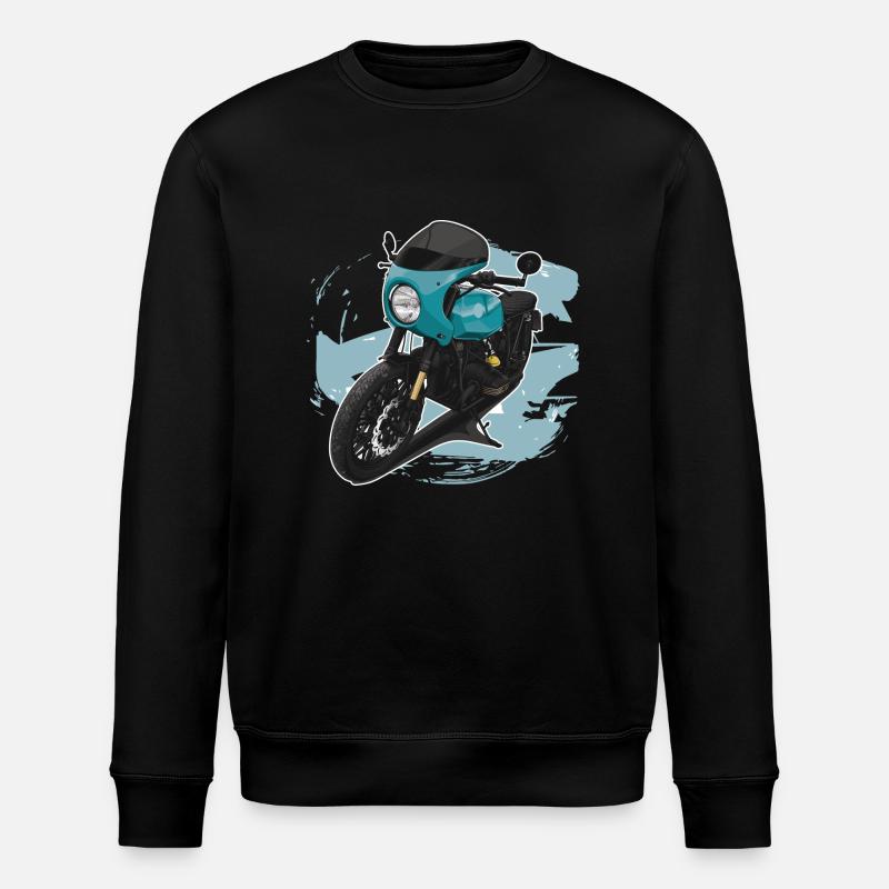Bobber // Custom // Motorcycle - Stanley/Stella ROLLER Unisex Organic Sweatshirt - black
