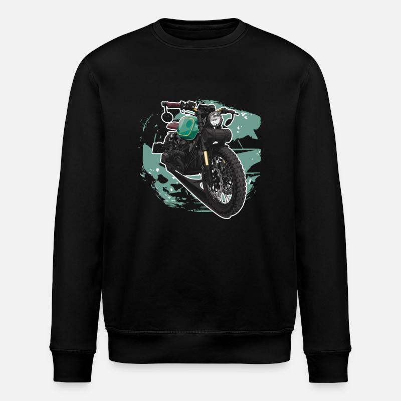 Bobber // Custom // Motorcycle - Stanley/Stella ROLLER Unisex Organic Sweatshirt - black