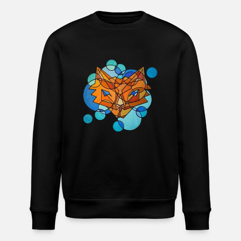 Fuchs Geometrie - Stanley/Stella Unisex Bio-Sweatshirt ROLLER - Schwarz